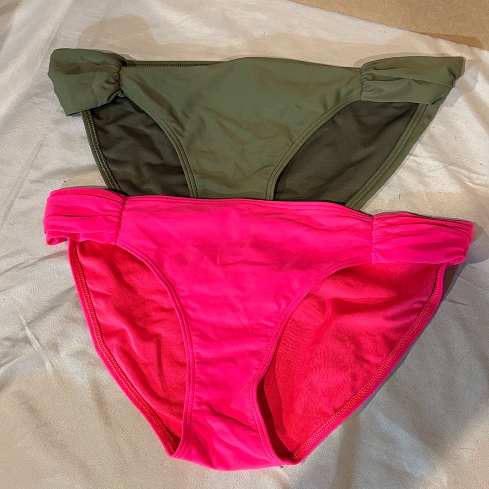 Aerie green and Pink Bikini Bottoms